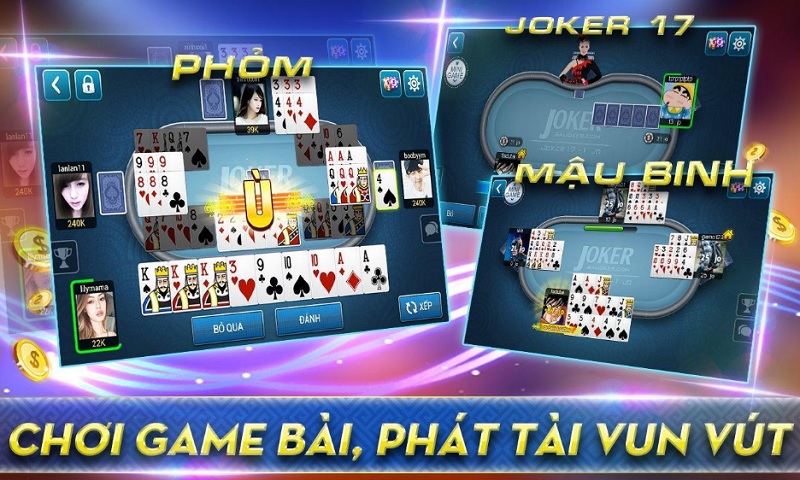 Top game bài online thịnh hành tại Tylebong888