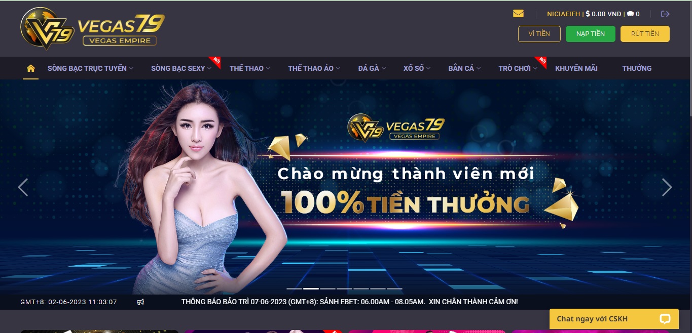 Nhà cái Vegas79 luôn có chính sách tăng vốn hấp dẫn cho người chơi.