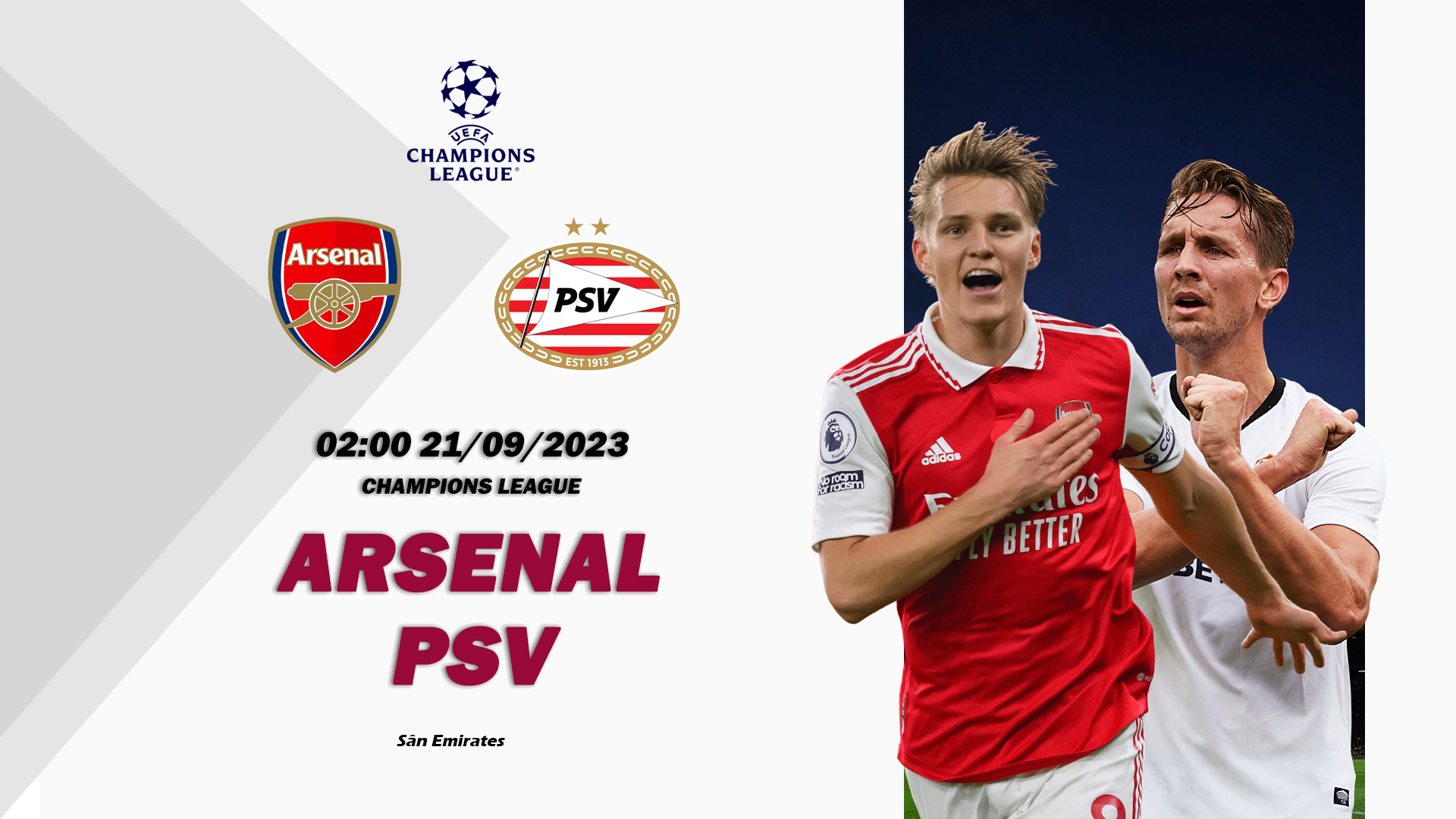 Nhận định Arsenal vs Psv