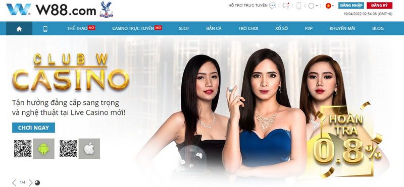 W88 - Trải nghiệm cá cược thể thao, casino đỉnh cao