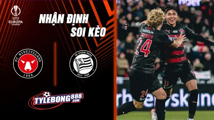Soi Kèo Midtjylland vs Sturm Gra lúc 23h45 ngày 24